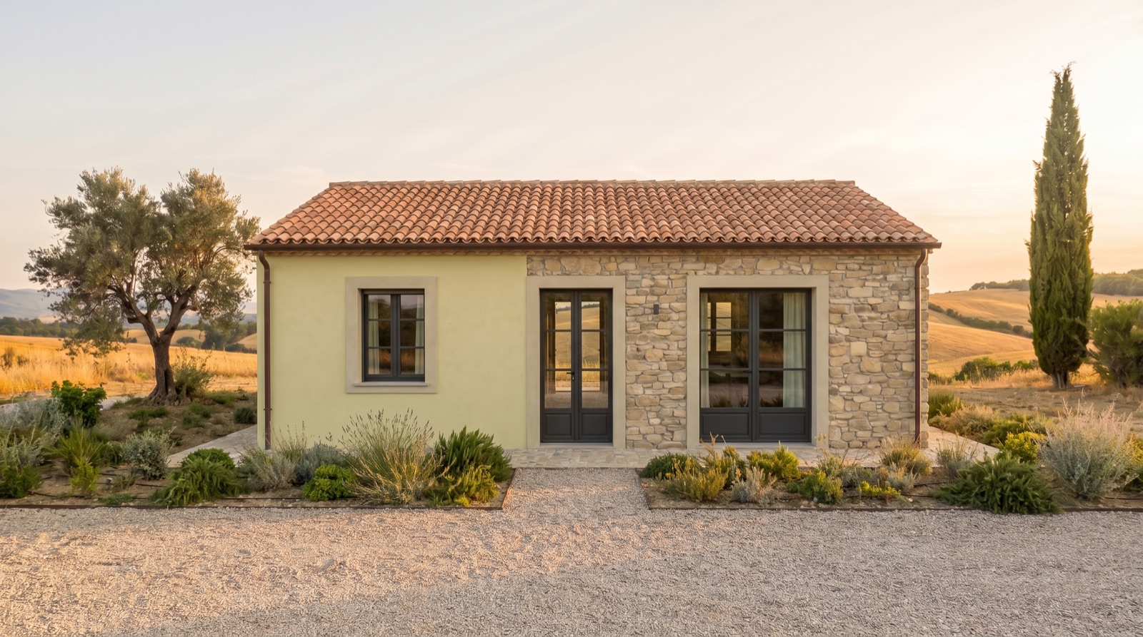 Livraison : la maison provençale terminée.